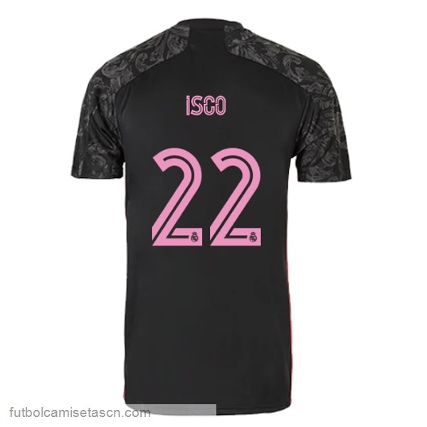 Camiseta Real Madrid 3ª NO.22 Isco 2020/21 Negro